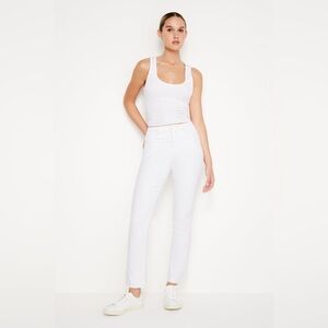 GOOD AMERICAN Good Legs Straight- White037 (Size 8/29)